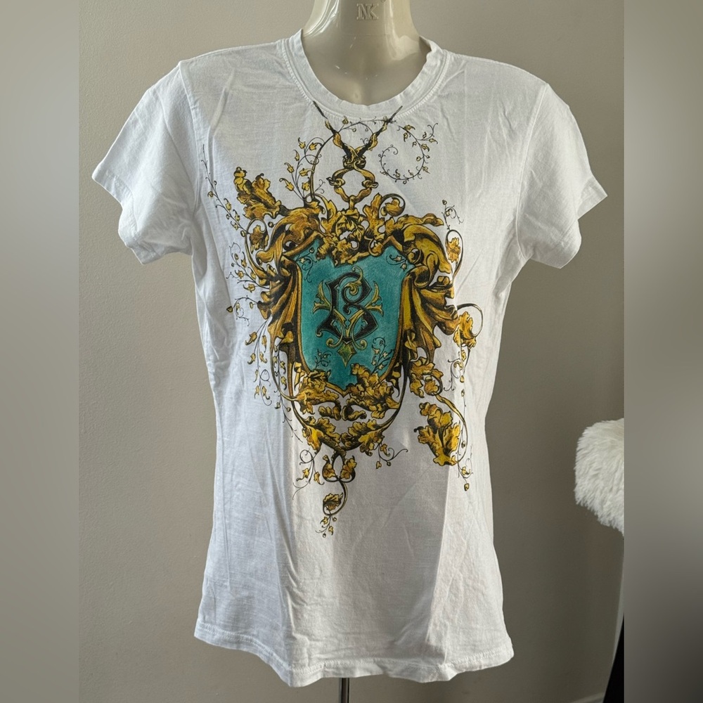 44. Harry Potter Beaux-batons Crest Warner Bros. White Tee